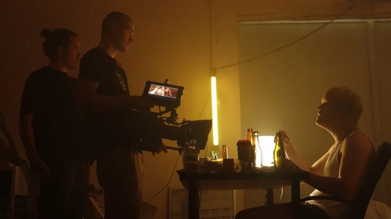 Sur le plateau de tournage